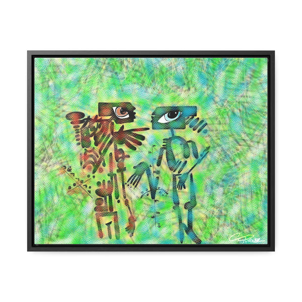 Abstract Conversations (Canvas Wrap Black Frame)