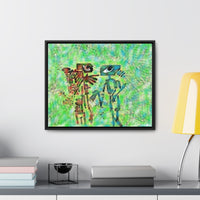 Abstract Conversations (Canvas Wrap Black Frame)